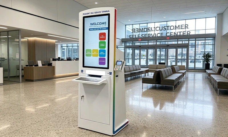 GreenTouch 32 inch Touch Displays Power Israeli Government Self-Service Kiosks